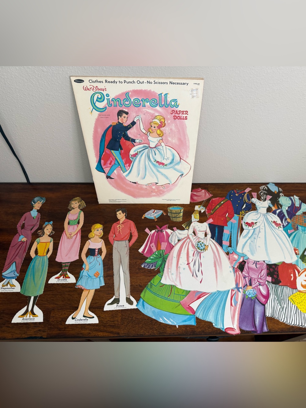 Vintage 1965 Whitman Walt Disney’s Cinderella Paper Dolls